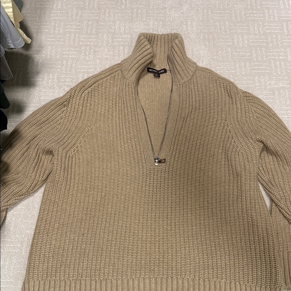 Michael Kors Tan over sized Knit Pullover